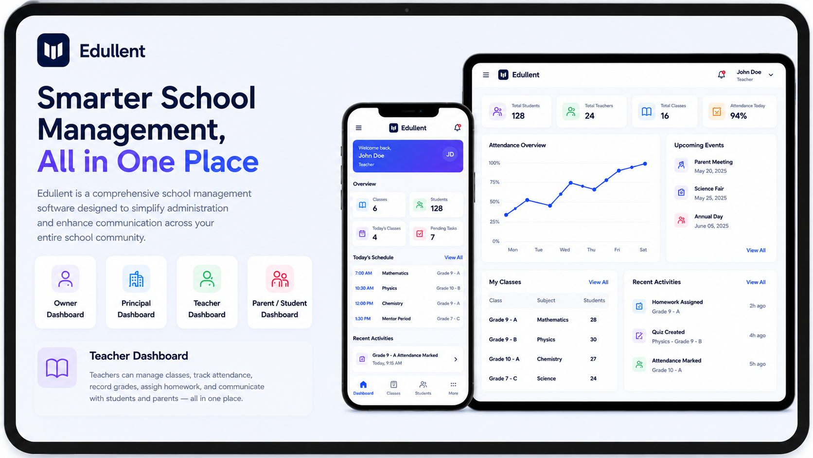Edullent — Smarter School Management, All in One Place